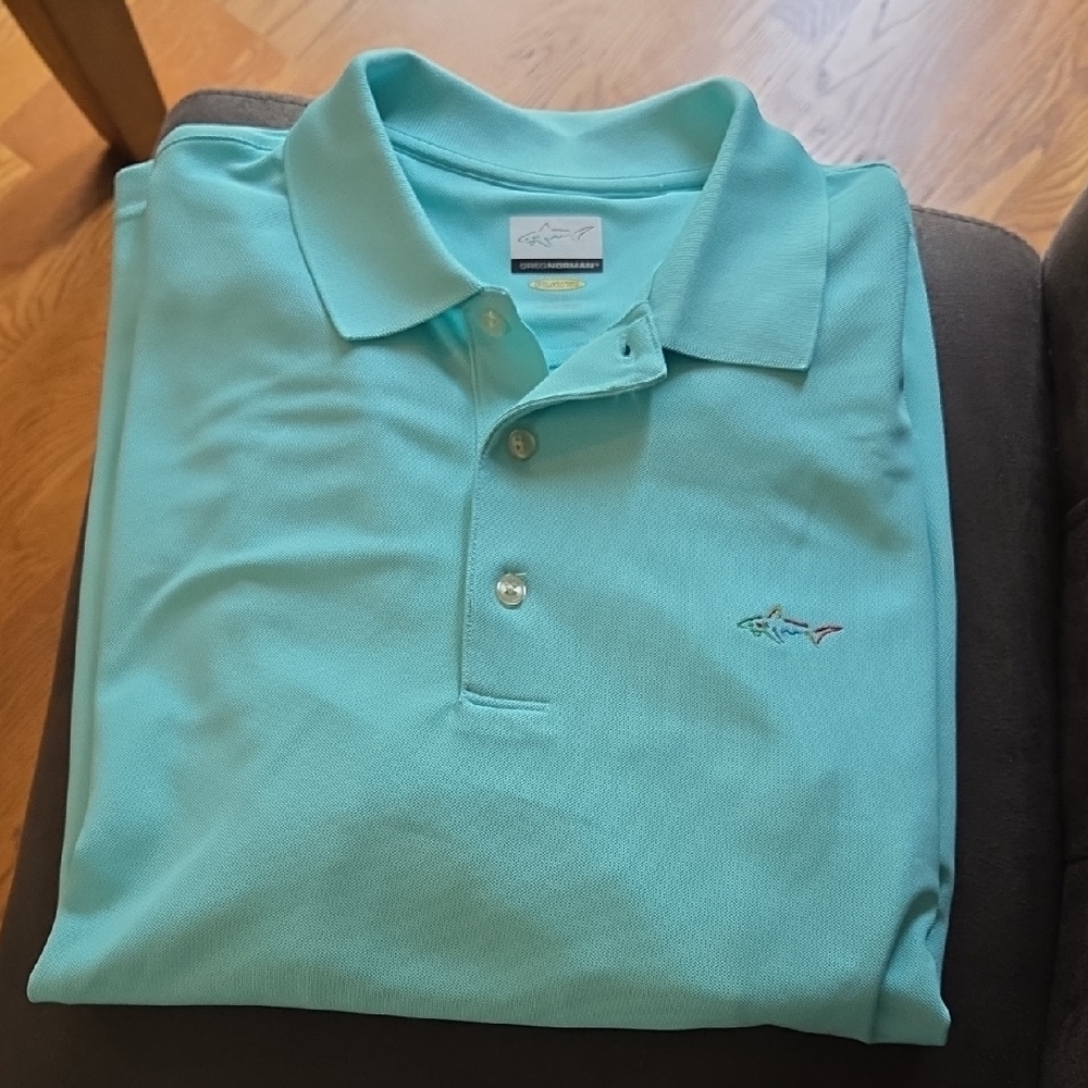 Greg Norman Collection Turquoise Polo Shirt